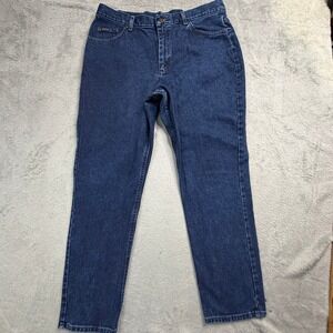Riders by Lee Women 18M Dark Wash High Rise Straight Leg Jeans 100% Cotton
